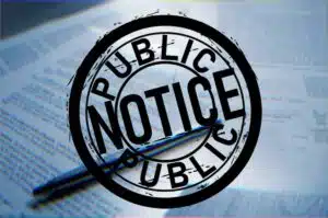 Notice of Equitable Services